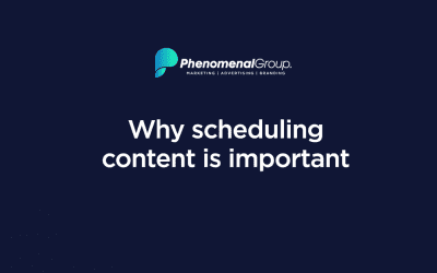 Why scheduling content is important.